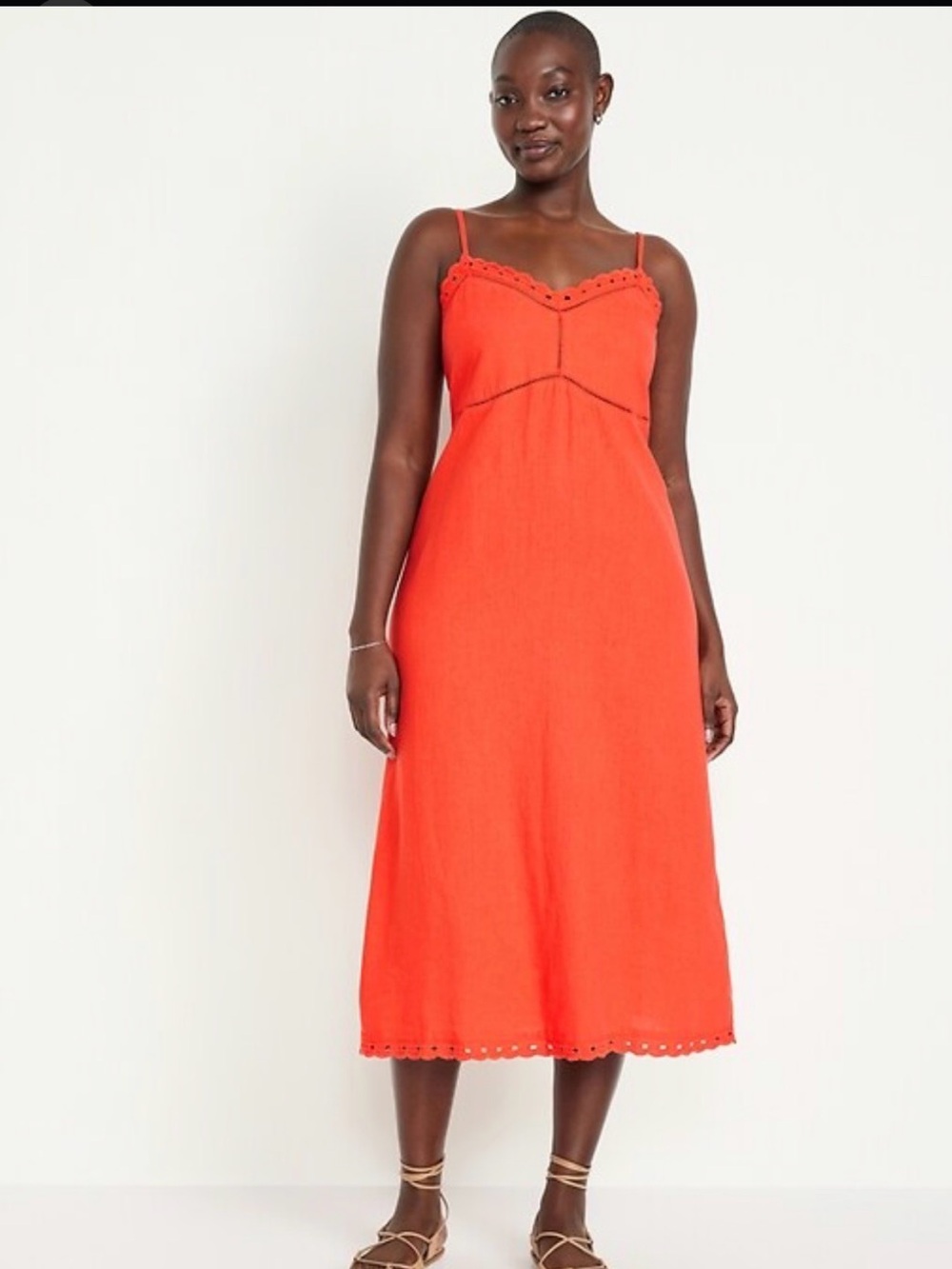Old Navy Linen Midi Dress